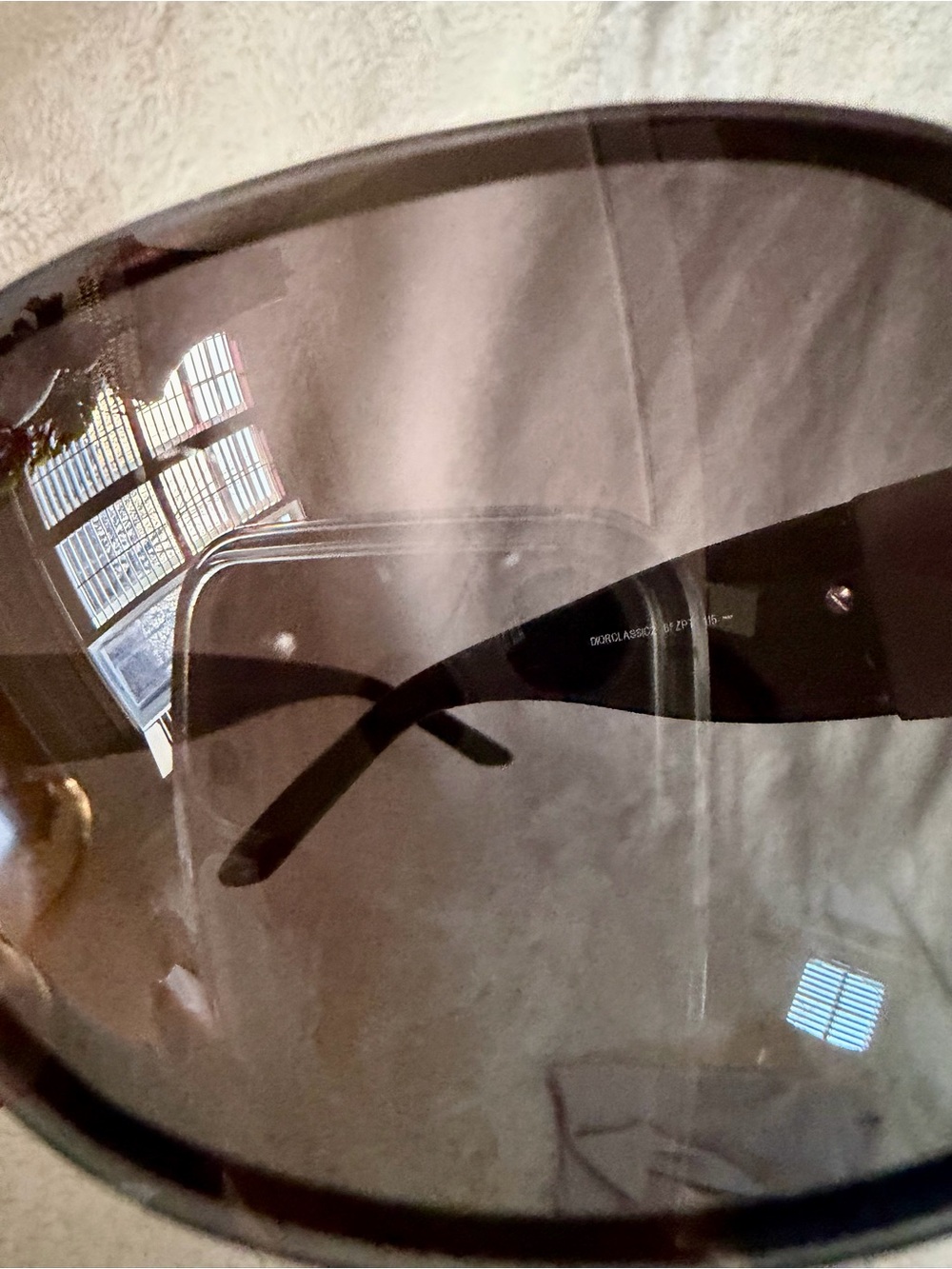 Dior Vintage. Shield Sunglasses in Black/ Cannage - Full Set - Picture 11 of 17